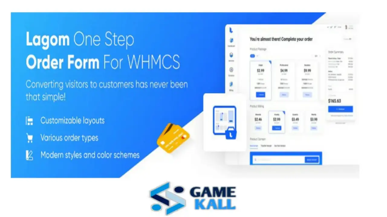 Lagom WHMCS theme One Step Order Form