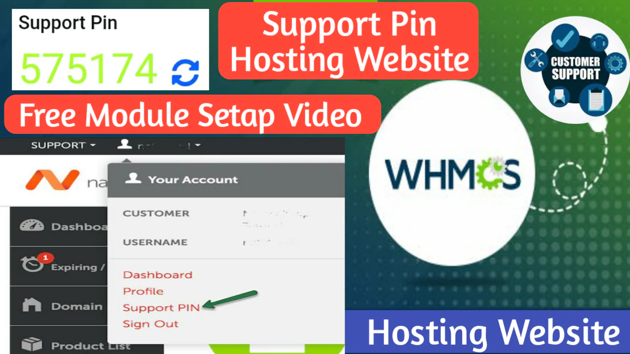 support pin hosting website module