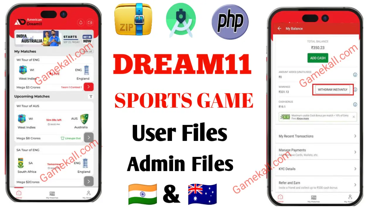 Dream11 Fantasy cricket App Source Code