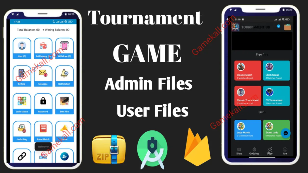 Tournament Android studio user admin